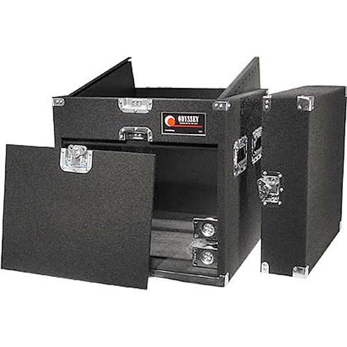 Odyssey Innovative Designs CXP1108W Carpeted Console Rack Case {Black}